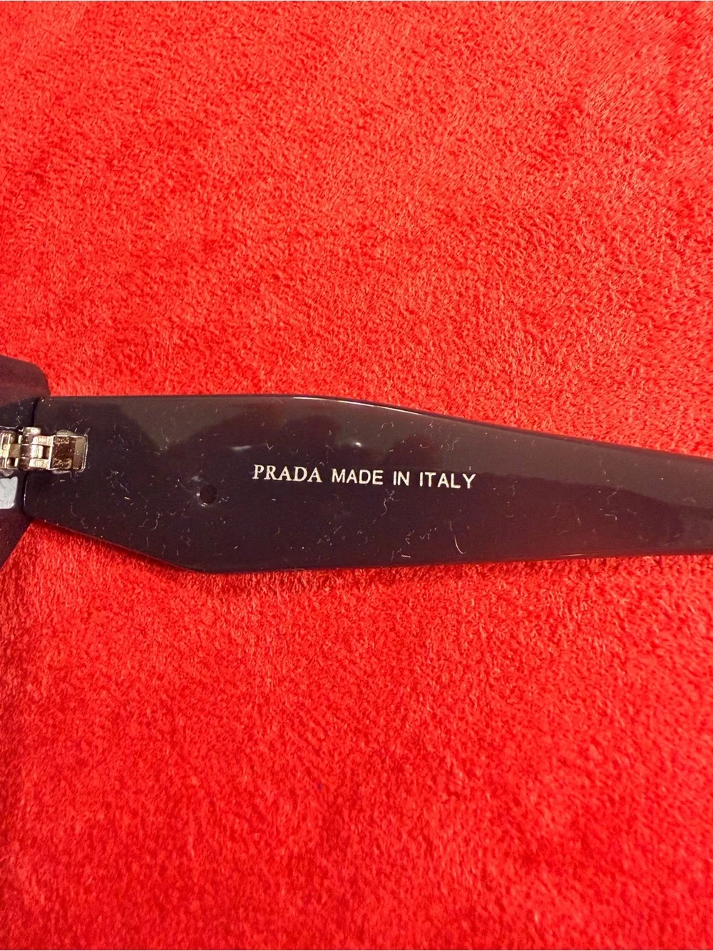 Prada Black Sunglasses Temple Arm